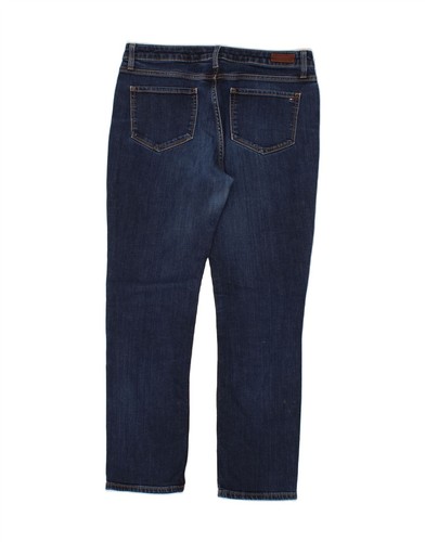 TOMMY HILFIGER Womens Straight Jeans W31 L32 Blue Cotton AI10 - Foto 2 di 4