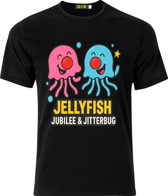 Jellyfish Jubilee and Jitterbug Red Nose Full Colour D.T.F T-Shirt