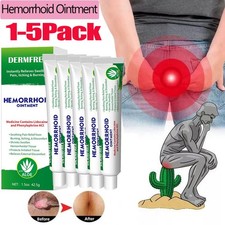 5/1PCS Hemorrhoids Remove Ointment Herbal Cream Relief Piles Pain Reduce Itching