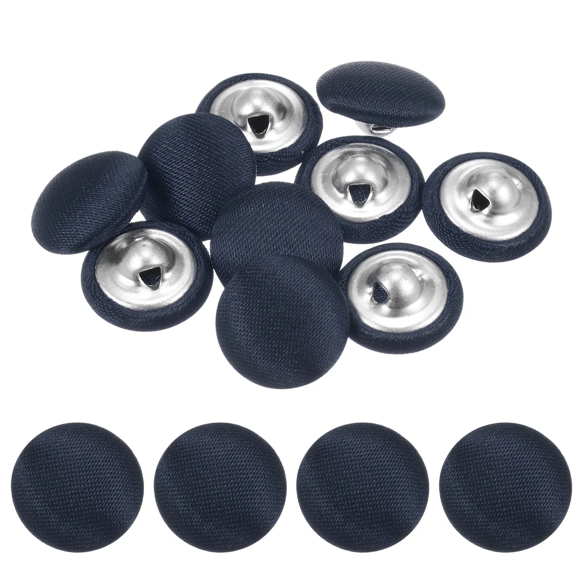 Kit Copri Bottoni Fai-da-te – 205 Pezzi – 5 Dimensioni (1,5-3,8 Cm) Con Strumenti Di Installazione – Alluminio