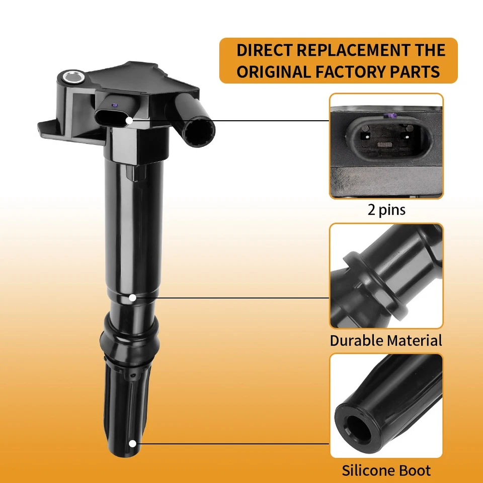 For Ford F-250 F-350 E-450 UF834 UF865,8 Ignition Coil + 16 Spark Plug + 8 Wires - Image 4 of 4