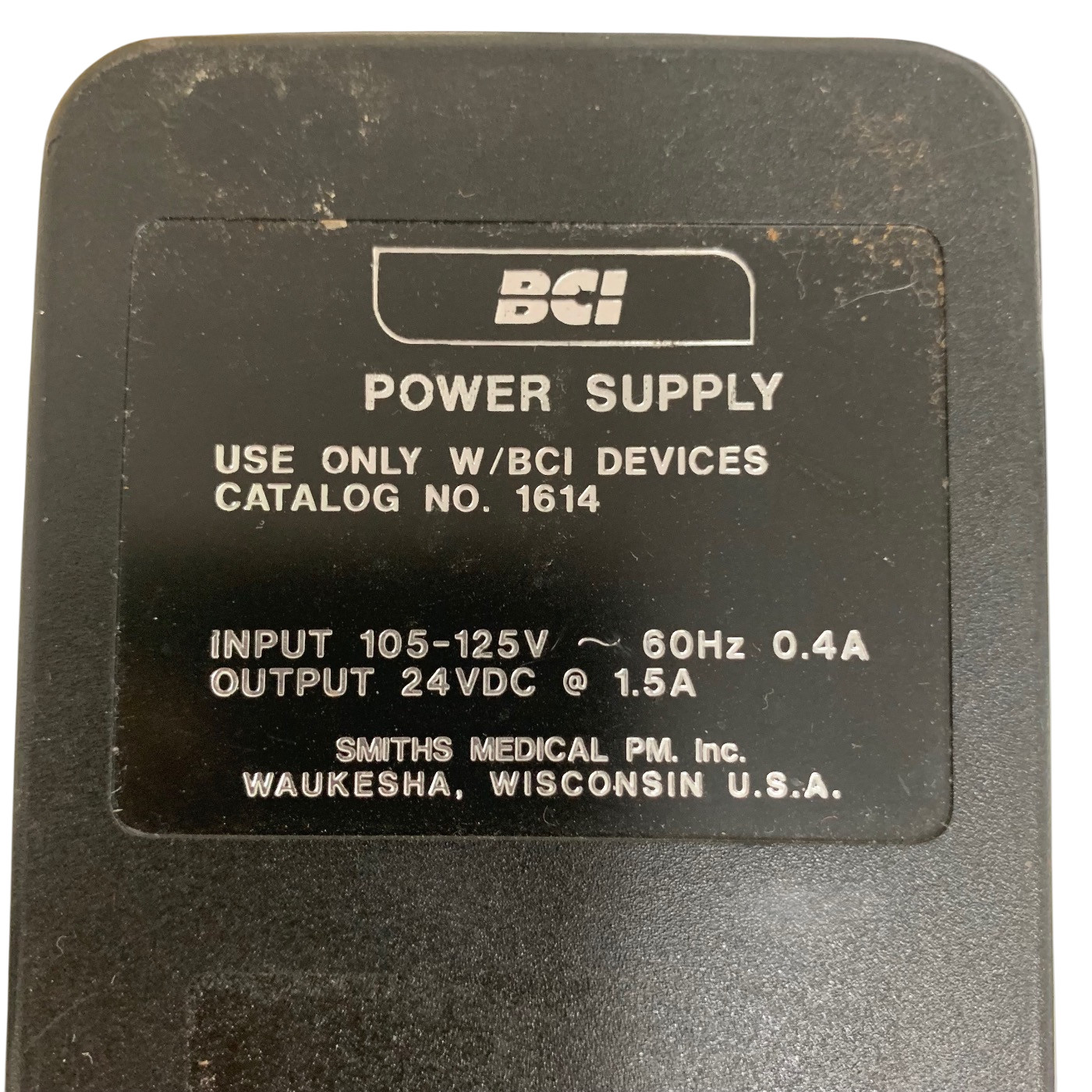 Smiths Medical 9004 BCI Capnograph Power Supply only