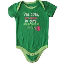Baby St Patricks Day Green Shamrock One Piece 12M St Patrick's Day I'm Cute