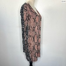 STELLA MCCARTNEY Multicolor Wool Snake Tunic Sweater Mini Dress Size 40 / 4 - 6