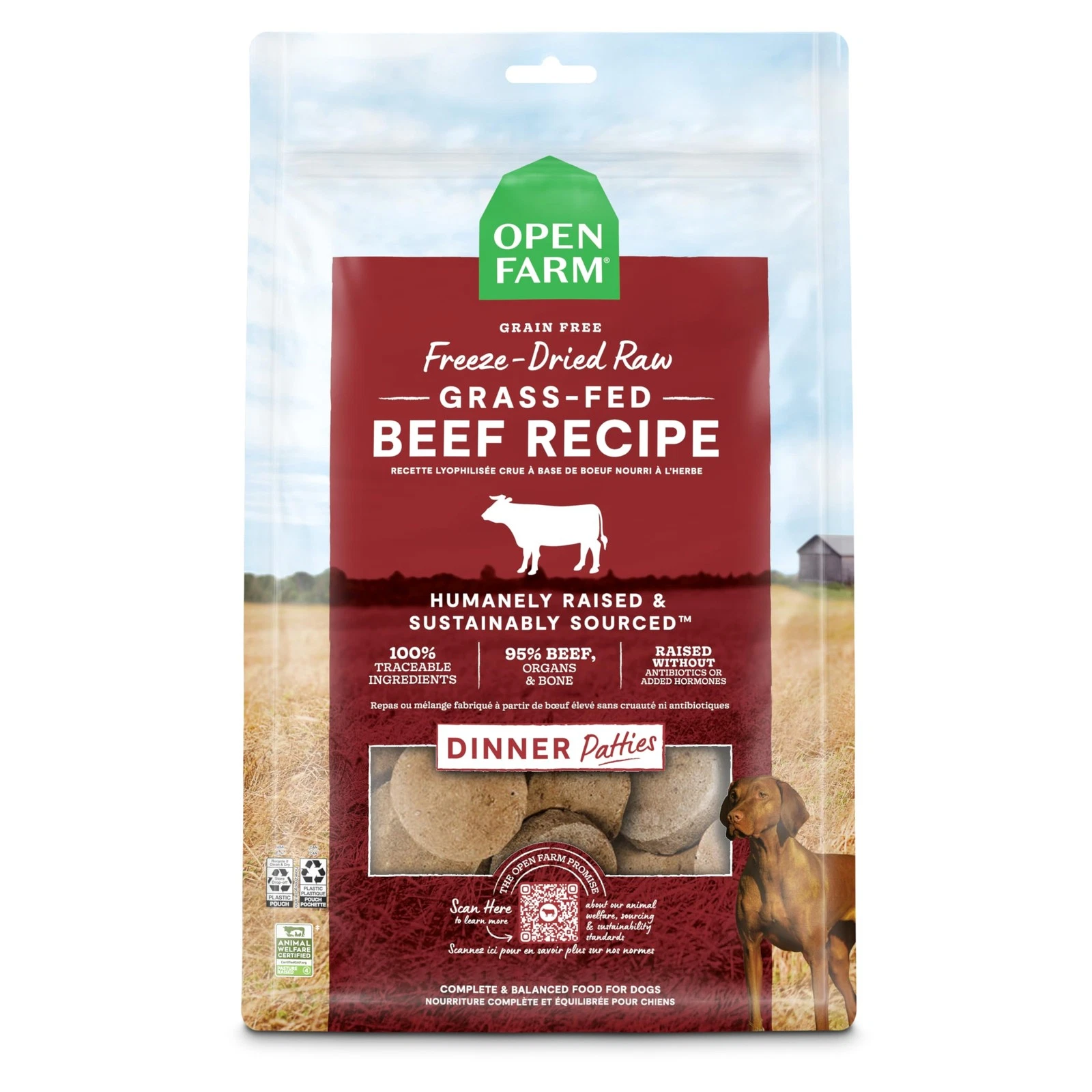 Target 10.5 Ounce High Protein Freeze Dried Raw Dog Food with 95 Meat