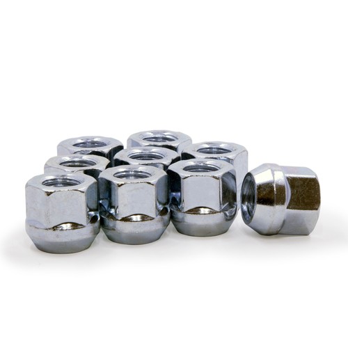 10 OPEN END LUG NUTS 1/2-20 BULGE ACORN WHEEL NUT 3/4" HEX - Picture 2 of 5