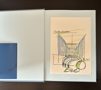 TADAO ANDO Autographed Green Apple HYOGO Architecture Art Book w/OBI 2019 Japan