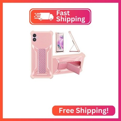 Aroepurt Case for Samsung Galaxy F14 5G Phone Case Stand Cover [with Tempered Gl