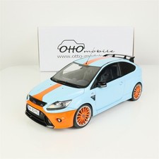 OttO 1:18 Ford FOCUS MK2 RS 2010 Gulf Blue+Orange Bar Resin Car Model