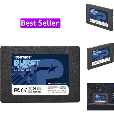Patriot Burst Elite 120GB SATA 3 2.5 Inch SSD | Form factor: 2.5 Inch; Interf...