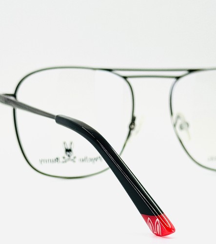 PSYCHO BUNNY PB505-2 Gunmetal Unisex Piloten Vollrand Brille 55-18-145 B:46 - Bild 8 von 13