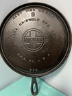 VINTAGE GRISWOLD #9 ROUND CAST IRON GRIDDLE ERIE, PA.