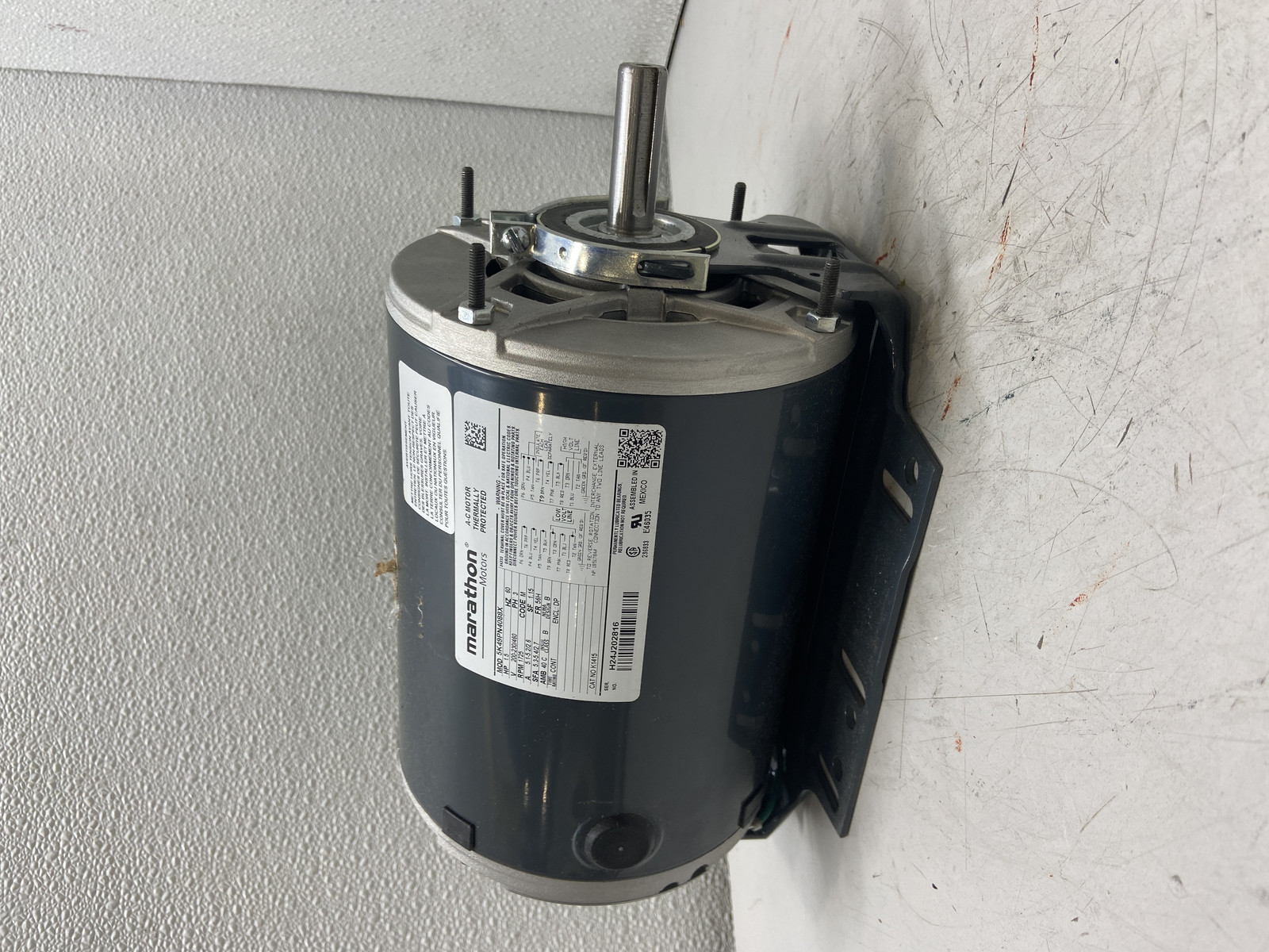 Marathon K1415 1.5 HP Electric Motor, 5K49PN4088X, 200-230/460V 56H 1725 RPM