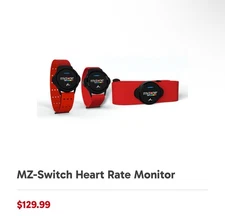 Myzone MZ-Switch Multi Function Heart Rate Monitor / Fitness Tracker ECG - NEW
