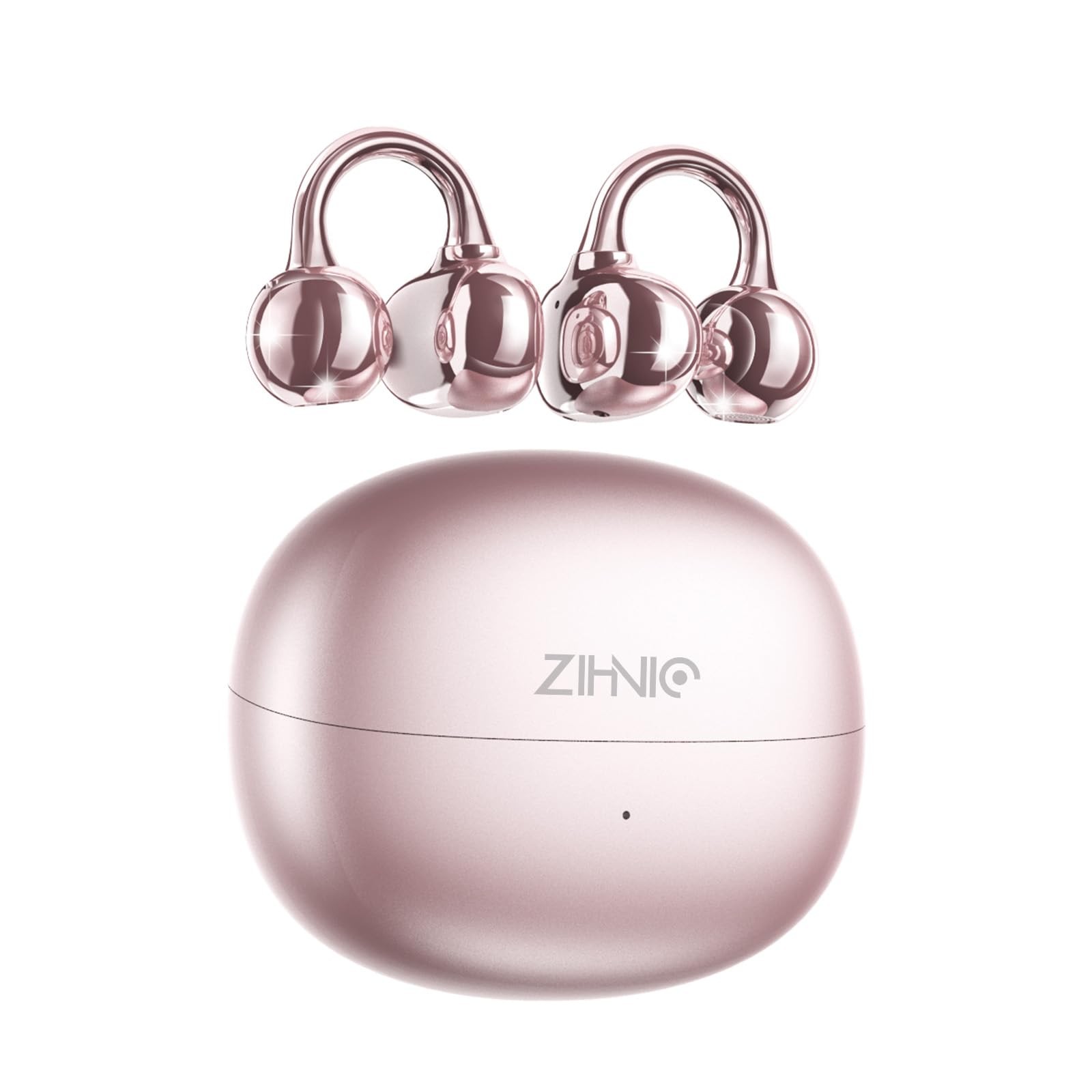 S26 Wireless Clip-On Open Ear Bluetooth 5.4 Headphones with HD Sound