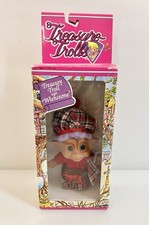 Falda escocesa escocesa escocesa a cuadros Wishstone Treasure Troll Wishstone 1991 de colección con caja nueva en caja