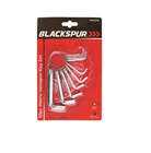 10pc Metric Hexagon Allen Alan Key Wrench Set With Key Ring 15mm To 10mm New