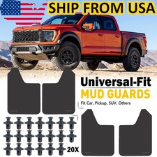 4x Universal Front Rear Splash Guards Mud Flaps Car Suv Pickup Truck Van Tires