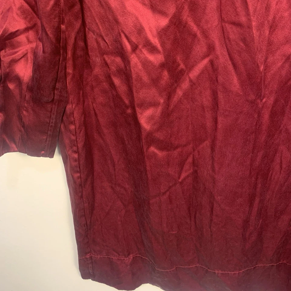 Vestido recto Banana Republic 100 % seda manga larga puño arándano vacaciones talla 8 Foto 4 de 4