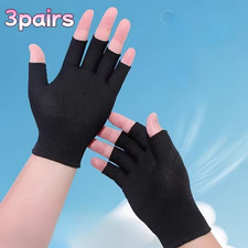 3 Pair Breathable Elastic Half-Finger Gloves - Suitable for Outdoor Sports