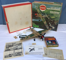 Vintage COX CURTISS P-40 WARHAWK Engine Powered Plane Thimble Drome in OG Box