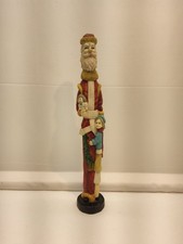 Tall Santa Claus Figurine With Children Christmas Holiday Decor 12 Inch