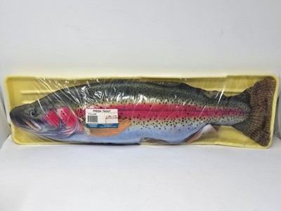 Fresh Trout Pillow Fish Plush Toy Stuffed Animal by Salamander Graphix - New