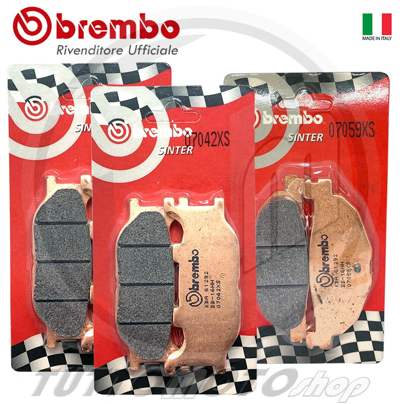 KIT PASTIGLIE BREMBO SINTERIZZATE per YAMAHA T-MAX 500 2004 2005 2006 2007 TMAX