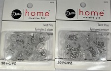 (2 PACK) Dritz Home Creative DIY Twist Pins, 30 pieces