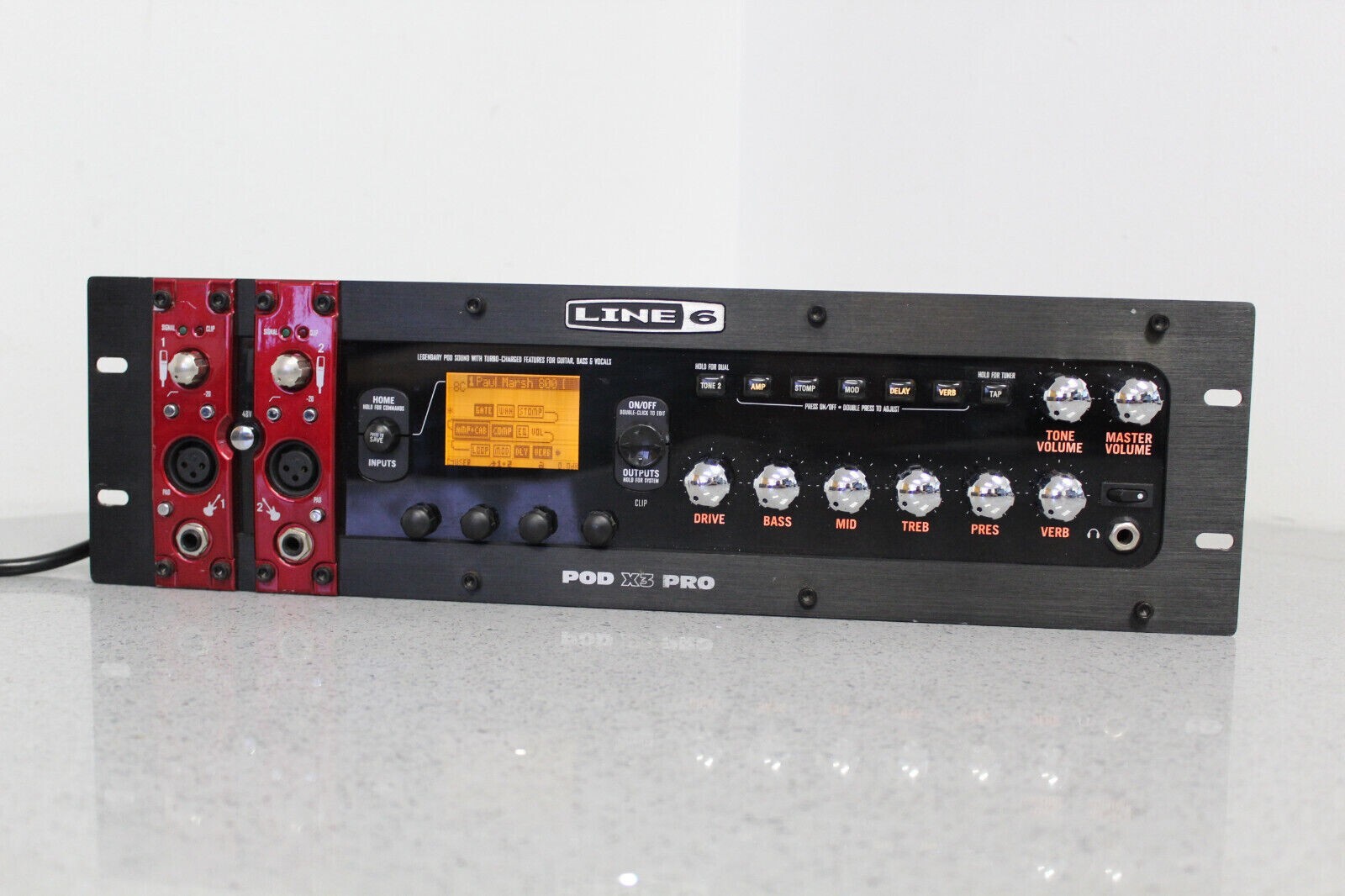 LINE 6 POD X3 PRO Rack, AMP MODELER , GUITAR BASS VOCAL PROCESSOR