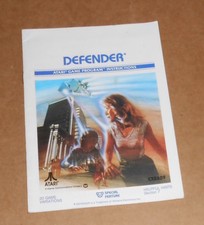 Defender Video Game Instruction Booklet Atari