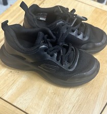 Kids Skechers Unisex Dynamatic Swift Speed Black Shoes Boys Girls Sneakers