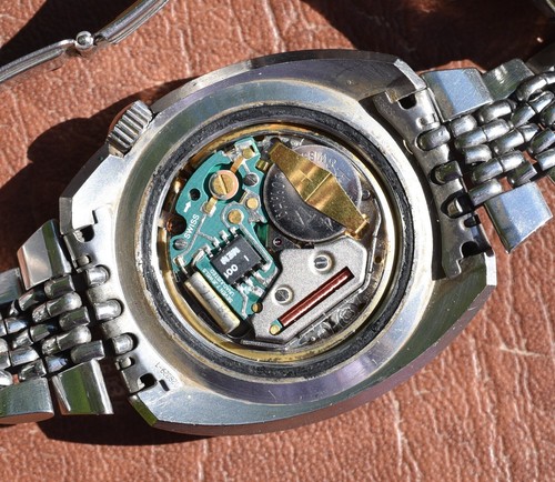 Seltene Vintage AQUA LUNG U.S Taucher Quarz Uhr Edelstahl Original Band - Bild 9 von 12