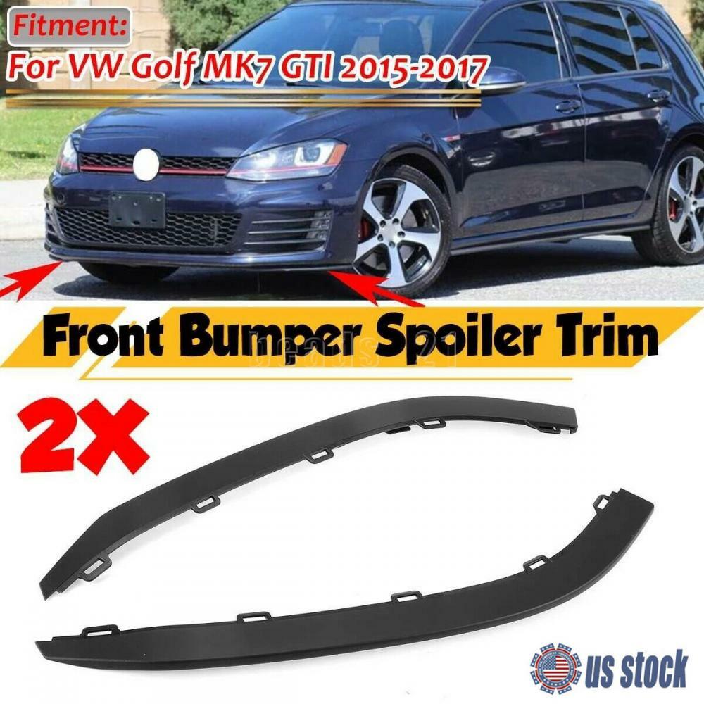 Front Bumper Lower Spoiler Trim Set For VW Golf MK7 GTI 20152017