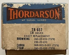 THORDARSON TR657 CB DRIVER for BROWNING COBRA TRAM RADIO VINTAGE NOS
