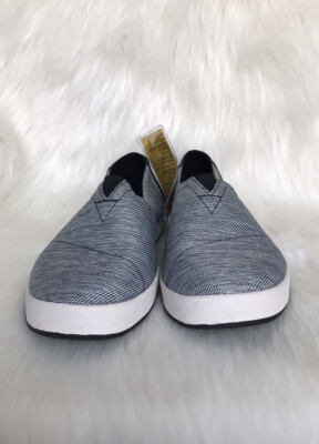 Toms canvas men Ava slip on Black/ spacedye Size 9 New | eBay