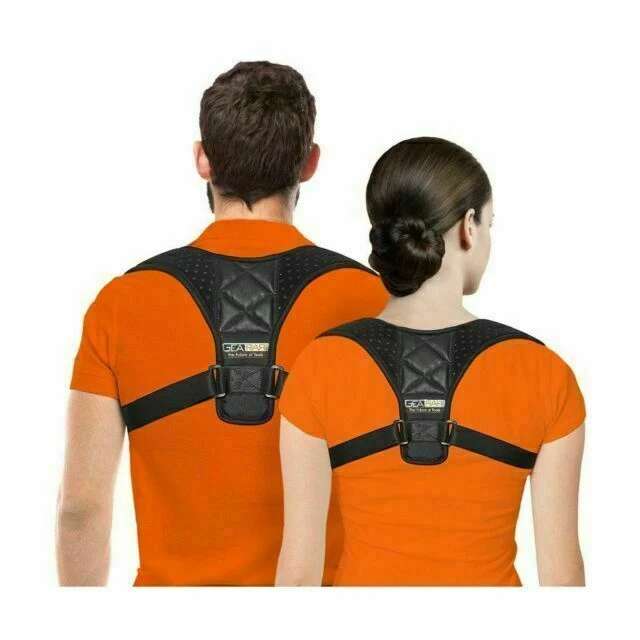 Gearari Upper Back Brace Posture Corrector for Unisex - Black - Image 1 of 1