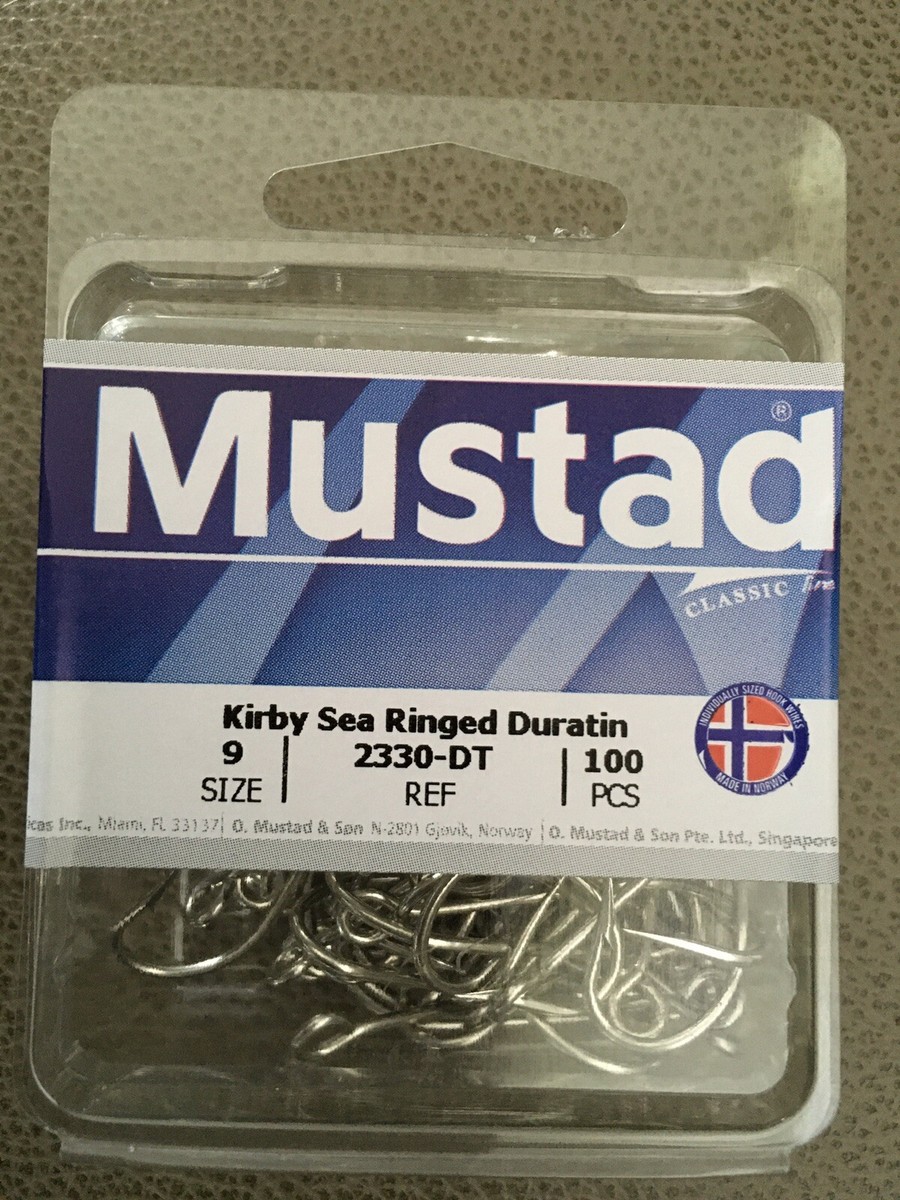 YA−MAN HRF17-W Mustad 2330-DT-9- Kirby SeaHook Size 9 Kirbed Point Offset pack of