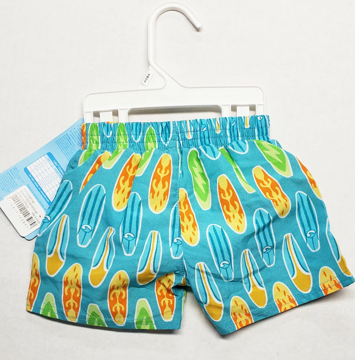 iPlay Boys Surfboards Swim Trunks with Built In Diaper 6 months
