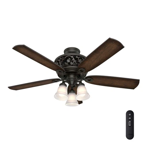 Hunter 54" Promenade Victorian Ceiling Fan LED Lights Remote Control Traditional - Picture 1 of 3