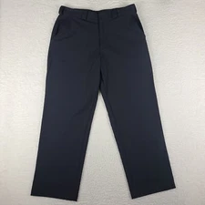 Duluth Pants Mens 34 x 30 Black Relaxed Straight Performance Tech Golf Chino
