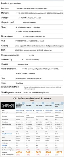 2.5G Firewall Router 12th Gen Intel i3 N305 N100 6x i226-V Fanless Mini PC DDR5 - Picture 10 of 14