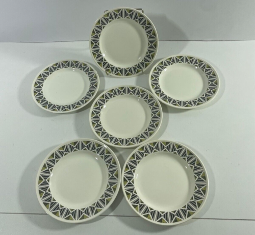 Wedgwood Barlaston Diamond Small Plates Set of 6, Vintage ( D40) Tableware - Afbeelding 1 van 9