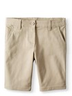 Wonder Nation Girls 4-16 School Uniform Twill Bermuda Shorts Si Size 7 -O1-