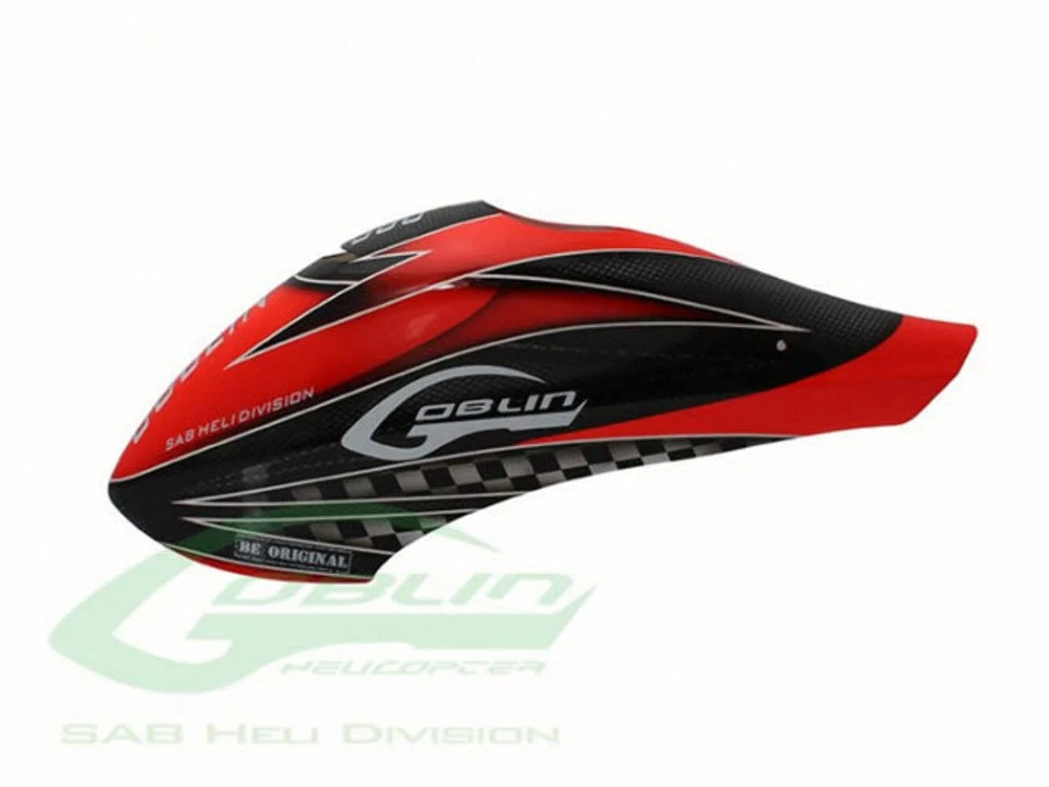 Canomod Airbrush Canopy SAB Red/Black - Goblin 380 : H0545-S - Image 3 of 4