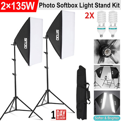 Softbox Diy Studio Lighting For Video X 135W Softbox Lighting Kit