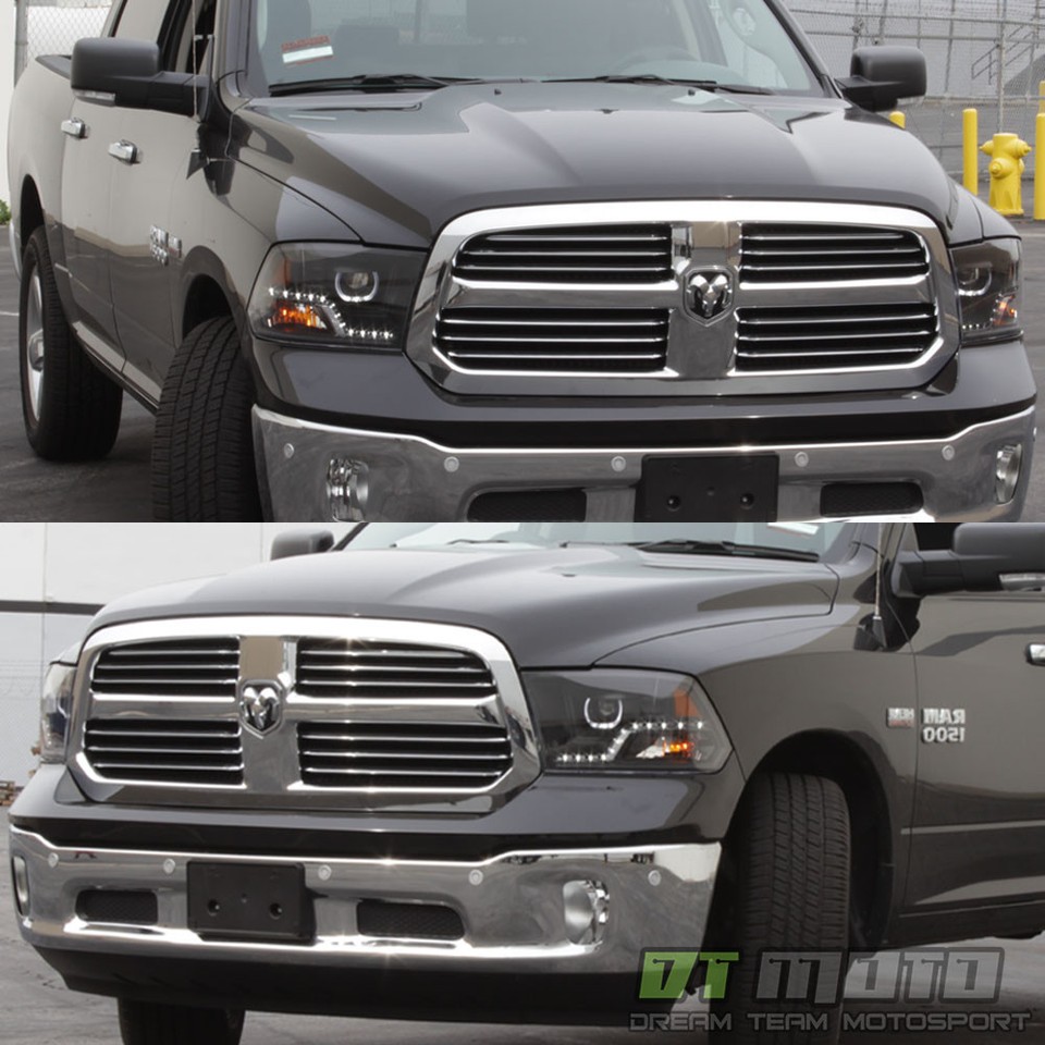 Coolstuffguru Compatible with Dodge Ram Ws St Lt 1500 2500 3500 Headlights Black main image 1