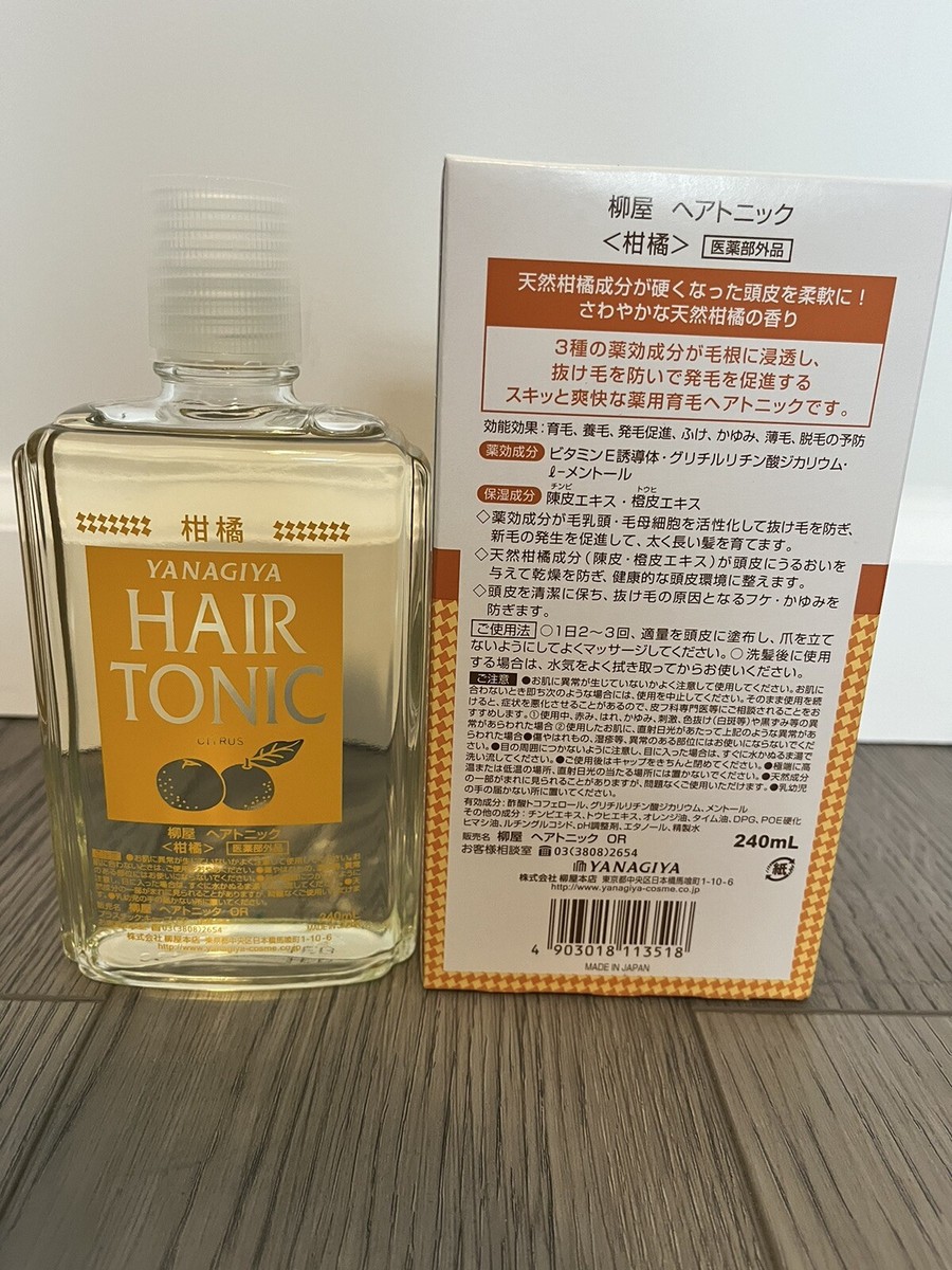 Yanagiya Hair Tonic Citrus Hair Growth/Anti Hair Loss , 240ml