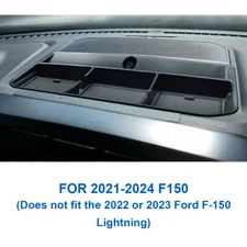 For 2021-2024 Ford F150 F-150 Interior Car Front Dashboard Storage Box Tray Trim