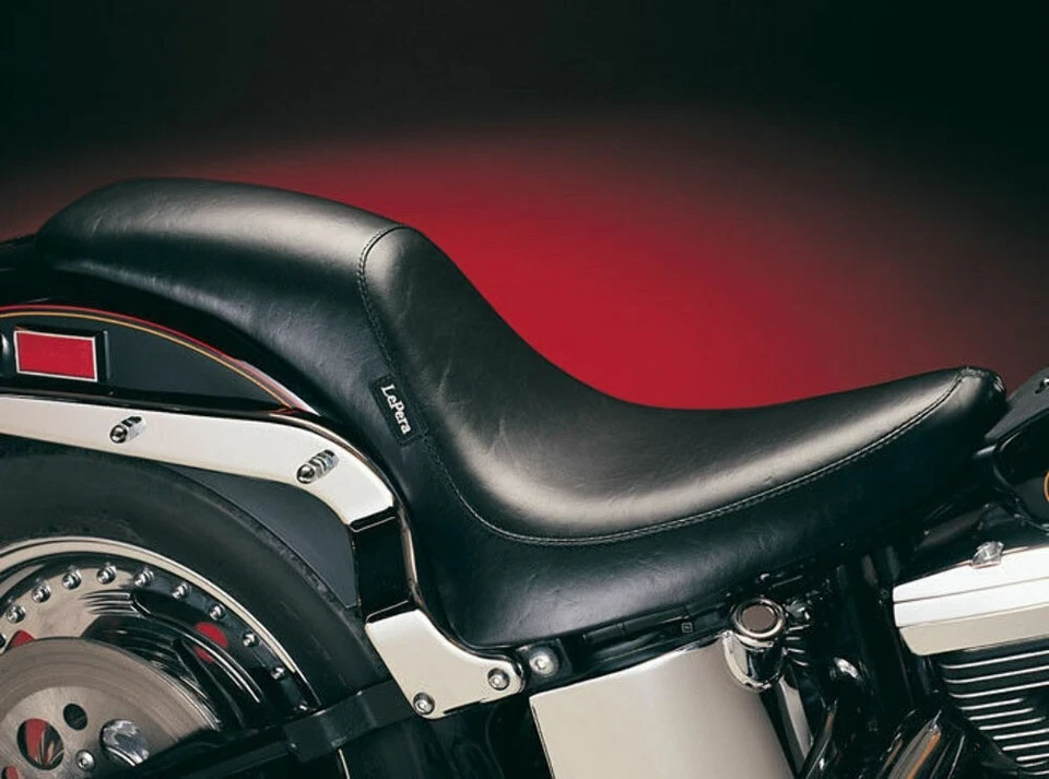 Asiento de pasajero delantero trasero Lepera Silhouette 2up 2 00-17 Harley Softail Foto 2 de 4